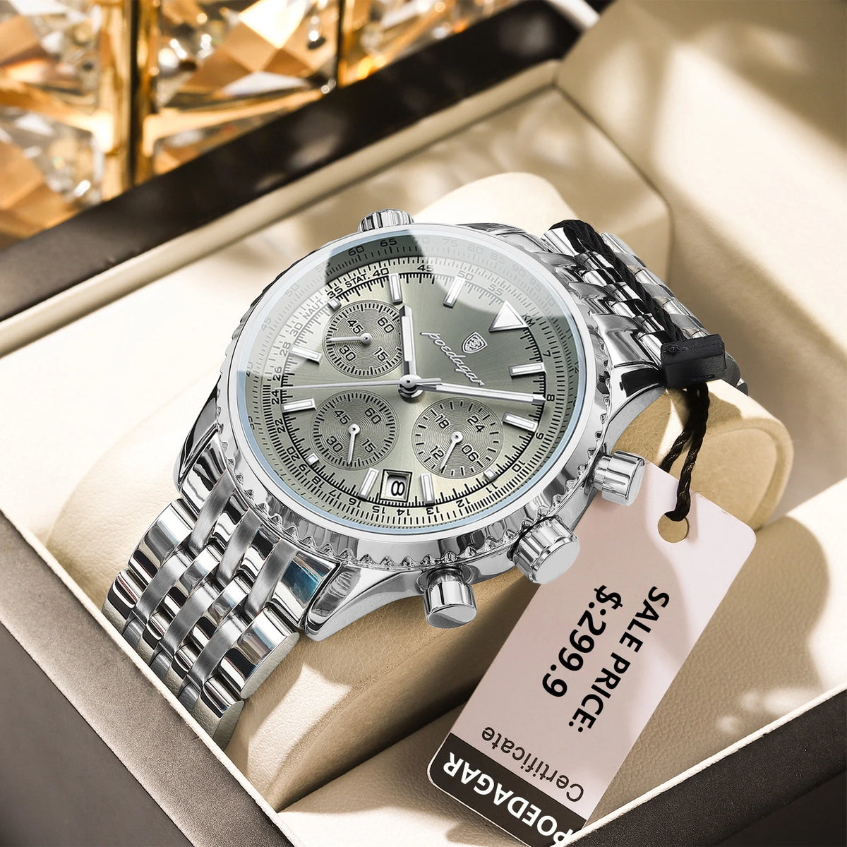 Classic Stainless Steel Quartz Watch