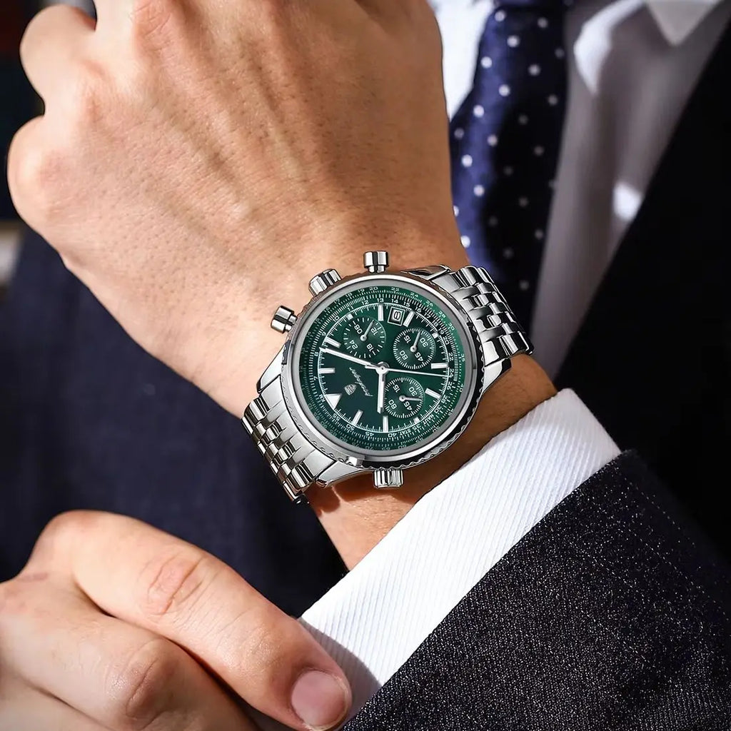 Classic Stainless Steel Quartz Watch