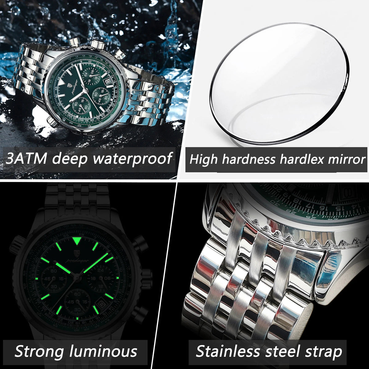Classic Stainless Steel Quartz Watch