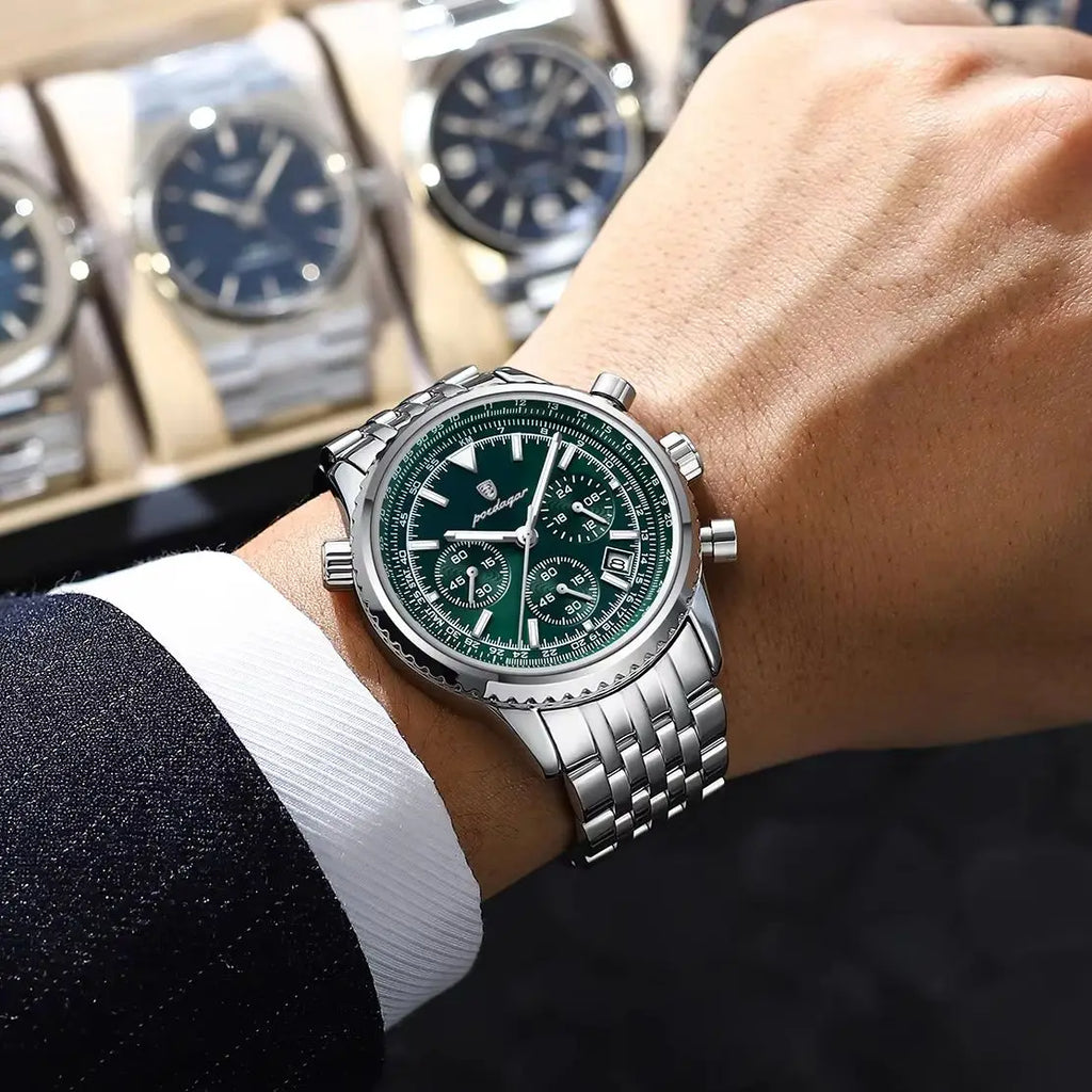 Classic Stainless Steel Quartz Watch